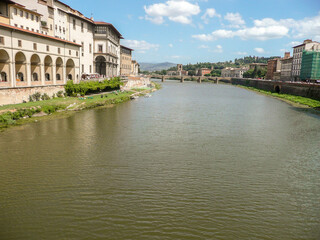 Fototapeta premium FLORENCE in Italy with the great dome of the Cathedral called Duomo di Firenze