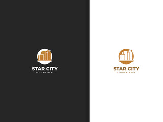 City logo design, classy sturdy building.