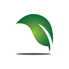 Logos of green Tree leaf ecology