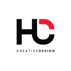 Modern letter HC logo design vector