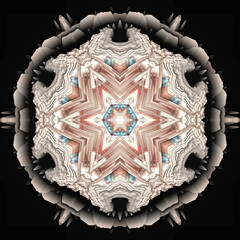 Creative 3D Ornament Texture Detail Dark Background