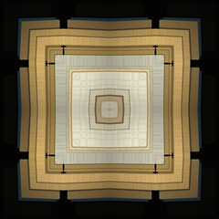 Creative 3D Ornament Texture Detail Dark Background