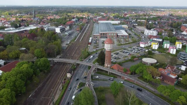 Wasserturm Lingen Emsland Luftaufnahme Drohne Stadt