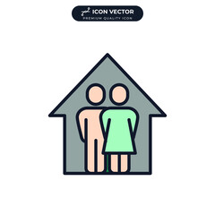 foster care icon symbol template for graphic and web design collection logo vector illustration