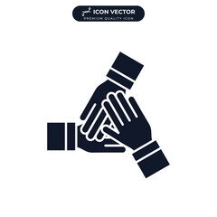 cooperation icon symbol template for graphic and web design collection logo vector illustration