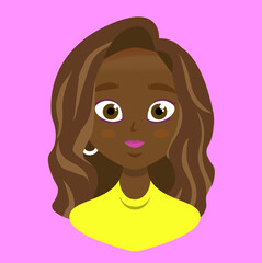 Beautiful girl in yellow shirt