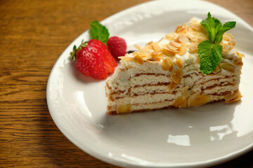 Layer cake with Napoleon cream