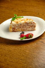 Layer cake with Napoleon cream