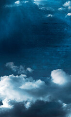 
Fantasy street landscape. Night dark old street, moonlight blue neon. Stone wall, concrete, limestone. Empty street night scene. Night dark street of the old city.