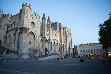 Avignon palace in the old town