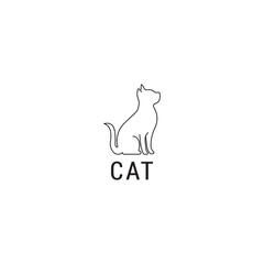 
Cat logo icon design template. luxury, premium vector