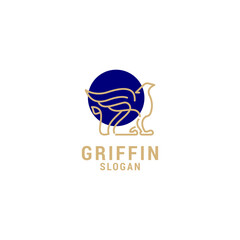 gaiffin logo icon design template. luxury lines premium vector