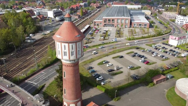 Wasserturm Lingen Emsland Luftaufnahme Drohne Stadt