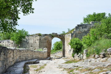 Cave town Chufut-Kale at Bakhchisarai, Crimea
