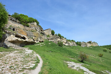 Cave town Chufut-Kale at Bakhchisarai, Crimea