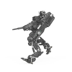 combat machine is amrching side view