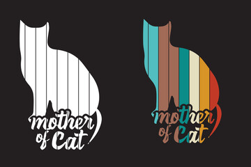Cat lover Vector Illustration for T-shirt design, coffee vector , cat lover t-shirt design