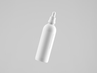 Cosmetic bottle mock-up. Minimal box 3d.
