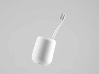 Obraz premium Cosmetic bottle mock-up. Minimal box 3d.