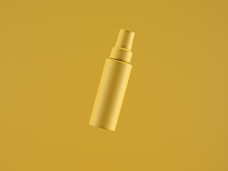 Cosmetic bottle mock-up. Minimal box 3d.