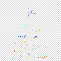 Color serpentine carnival red spiral ribbon curly