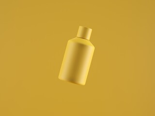 Cosmetic bottle mock-up. Minimal box 3d.