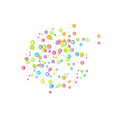 Social media marketing icons internet tags target