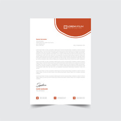 Corporate Professional Business letterhead Design Template Vector a4 size