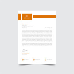 Professional creative business company letterhead Design template Free Vector a4 size