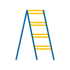 Garden stairs, stepladder vector icon