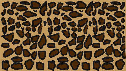 Seamless leopard pattern illustration . Fashionable background for fabric, paper, clothes. Animal pattern
