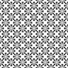 Black and white seamless pattern texture. Greyscale ornamental graphic design. Mosaic ornaments. Pattern template. Vector illustration. EPS10.