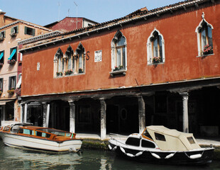 Italy- Venice- The Bright Colors of a Murano Canal