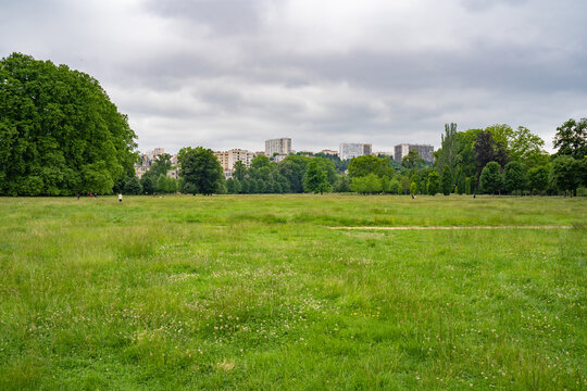 Parc de la T&ecirc;te d'Or (park head gold) in Lyon, France. 2020