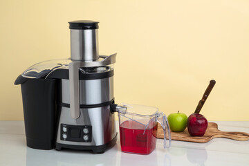 Kitchen electric juicer extractor  on non isolated background