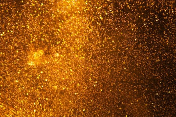 Drops over a shiny surface