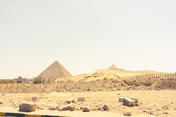 The Great Pyramid of Giza is a defining symbol of Egypt and the last of the ancient Seven Wonders of the World. The massive temple complex of Karnak was the principal religious center of the god Amun.