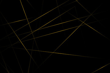 Abstract black with gold lines, triangles background modern design. Vector illustration EPS 10.