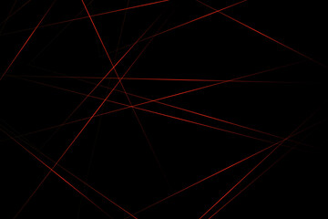 Abstract black with red lines, triangles background modern design. Vector illustration EPS 10.