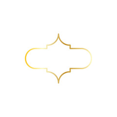 Islamic logo and symbol. Mosque frame vector illustration