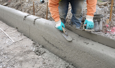 concrete curb