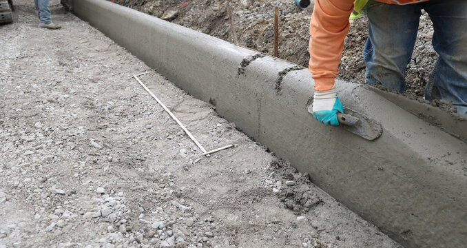 concrete curb