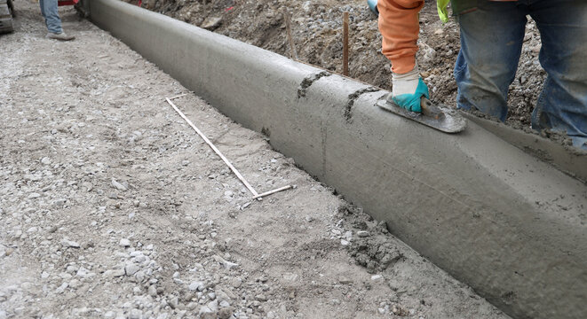 concrete curb