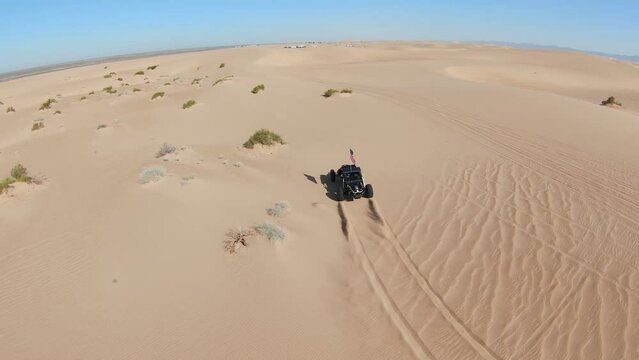 Sand Rail Driving in the Desert Dunes