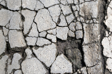 Cracked concrete wall background texture