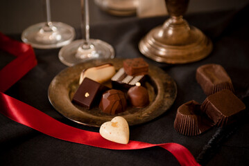 Assorted gourmet chocolates