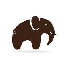  Elephant symbol vector illustration