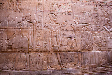 Hieroglyphs in luxor temple showing the importance of semen at the time, Egypt