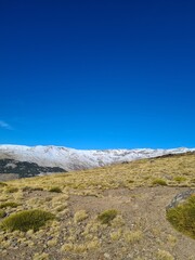 Fototapeta na wymiar Paisajes de alta montaña en Sierra Nevada. 