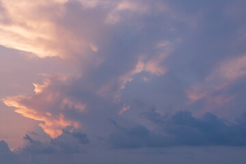 Naklejka na ściany i meble Sky and clouds at sunset 